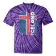 Icelandic Pride Proud Iceland Flag Men Tie-Dye T-shirts Purple Tie-Dye