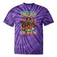 Junenth Black Queen Afro African American Tie-Dye T-shirts Purple Tie-Dye