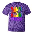 Kauai Pride Gay Pride Lgbtq Rainbow Palm Trees Tie-Dye T-shirts Purple Tie-Dye