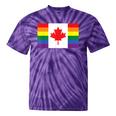 Lgbt Gay Pride Rainbow Canadian Flag Tie-Dye T-shirts Purple Tie-Dye