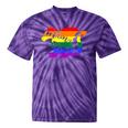 Mama Dragon Rainbow Colored Dragon Graphic Tie-Dye T-shirts Purple Tie-Dye