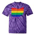 Ohio Map Gay Pride Rainbow Flag Lgbt Support Tie-Dye T-shirts Purple Tie-Dye