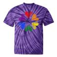 Rainbow Circle Of Hearts Love Gay Pride Lgbt Tie-Dye T-shirts Purple Tie-Dye