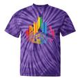 Retro Pittsburgh Skyline Rainbow Lgbt Lesbian Gay Pride Tie-Dye T-shirts Purple Tie-Dye