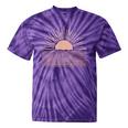 Sunrise Bohemian Desert Landscape Boho Sun Tie-Dye T-shirts Purple Tie-Dye