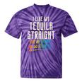 Tequila Straight Friends Either Way Gay Pride Ally Lgbtq Tie-Dye T-shirts Purple Tie-Dye
