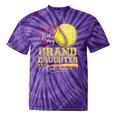 That's My Granddaughter Out There Softball Grandma Grandpa Tie-Dye T-shirts Purple Tie-Dye