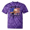 Wanted Donald Trump For President 2024 Trump Shot Flag Tie-Dye T-shirts Purple Tie-Dye