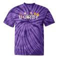 Wildflowers Nurse Student School Appreciation Registered Rn Tie-Dye T-shirts Purple Tie-Dye