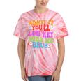 Admit It You'll Low Key Miss Me Bruh Bruh Teacher Tie-Dye T-shirts Coral Tie-Dye