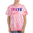 Bisexual Iykyk Fun Bi Pride Flag Bisexuality Lgbtq Women Tie-Dye T-shirts Coral Tie-Dye