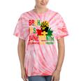 Bruh It's Junenth Celebrating Black Freedom Women Tie-Dye T-shirts Coral Tie-Dye