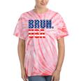 Bruh Usa 4Th Of July Patriotic American Flag Happy Women Tie-Dye T-shirts Coral Tie-Dye