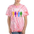 Chris 2024 Chris First Name Personalized For Women Tie-Dye T-shirts Coral Tie-Dye