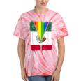 Lgbt Mexico Flag Zip Rainbow Mexican Gay Pride Tie-Dye T-shirts Coral Tie-Dye