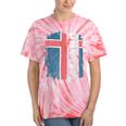 Icelandic Pride Proud Iceland Flag Men Tie-Dye T-shirts Coral Tie-Dye