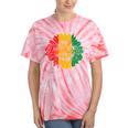 Junenth Sunflower African American Junenth Tie-Dye T-shirts Coral Tie-Dye