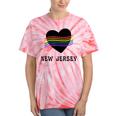 New Jersey Rainbow Lgbt Lgbtq Gay Pride Groovy Vintage Tie-Dye T-shirts Coral Tie-Dye