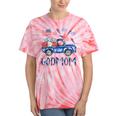 Patriotic Godmom 4Th July American 4Th 7 Family Tie-Dye T-shirts Coral Tie-Dye