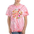 Peace Sign Love 60 S 70 S Hippie Outfits For Women Tie-Dye T-shirts Coral Tie-Dye