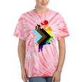 Progress Pride Rainbow Flag For Inclusivity Tie-Dye T-shirts Coral Tie-Dye