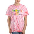 Rainbow Colorful Graffiti Style San Francisco City Skyline Tie-Dye T-shirts Coral Tie-Dye