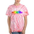 San Diego Skyline Rainbow Gay Pride Month California Tie-Dye T-shirts Coral Tie-Dye