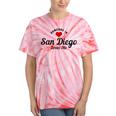 Someone In San Diego California Loves Me Pride Vintage Tie-Dye T-shirts Coral Tie-Dye