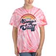 Summer Camp Counselor Staff Groovy Rainbow Camp Counselor Tie-Dye T-shirts Coral Tie-Dye