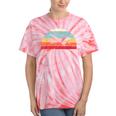 Vintage Plane Spotting Sunset Distressed Sunrise Tie-Dye T-shirts Coral Tie-Dye