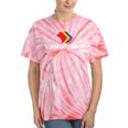 Washington Dc Map Gay Pride Rainbow Tie-Dye T-shirts Coral Tie-Dye