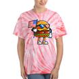 Fourth Of July Burger Hamburger 4Th Of July Boys Tie-Dye T-shirts Rainbow Tie-Dye
