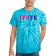 Bisexual Iykyk Fun Bi Pride Flag Bisexuality Lgbtq Women Tie-Dye T-shirts Turquoise Tie-Dye