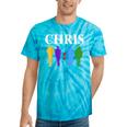 Chris 2024 Chris First Name Personalized For Women Tie-Dye T-shirts Turquoise Tie-Dye