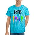 Chris Name For Chris Personalized For Women Tie-Dye T-shirts Turquoise Tie-Dye