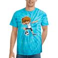 Dabbing Soccer Girl Argentina Argentinian Flag Jersey Tie-Dye T-shirts Turquoise Tie-Dye