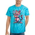 I Go Meow Colorful Singing Cat Tie-Dye T-shirts Turquoise Tie-Dye
