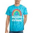 Goodbye 3Rd Grade Hello 4Th Grade Teacher Back To School Tie-Dye T-shirts Turquoise Tie-Dye