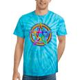 Goth Lgbtq Gay Pride Satanic Rainbow Pentagram Tie-Dye T-shirts Turquoise Tie-Dye