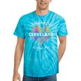 Hometown Rainbow Pride Heart Someone In Cleveland Loves Me Tie-Dye T-shirts Turquoise Tie-Dye