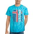 Icelandic Pride Proud Iceland Flag Men Tie-Dye T-shirts Turquoise Tie-Dye