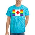 Lgbt Gay Pride Rainbow Canadian Flag Tie-Dye T-shirts Turquoise Tie-Dye