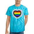 Love Is Love Gay Pride Progress Pride Rainbow Heart Lgbtq Tie-Dye T-shirts Turquoise Tie-Dye