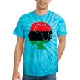 Pan African Flag Black Woman Melanin Black Pride Afro Pride Tie-Dye T-shirts Turquoise Tie-Dye