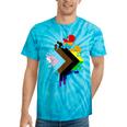 Progress Pride Rainbow Flag For Inclusivity Tie-Dye T-shirts Turquoise Tie-Dye