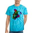 Skeleton On Skateboard Rainbow Skater Graffiti Skateboarding Tie-Dye T-shirts Turquoise Tie-Dye