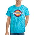 Vintage Spartans High School Spirit Go Spartans Pride Tie-Dye T-shirts Turquoise Tie-Dye
