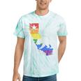 California Lgbtq Gay Lesbian Pride Rainbow Flag Tie-Dye T-shirts Mint Tie-Dye