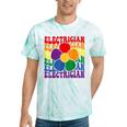 Electrician Rainbow Lgbtq Gay Pride Lesbian Retro Groovy Tie-Dye T-shirts Mint Tie-Dye