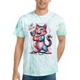 I Go Meow Colorful Singing Cat Tie-Dye T-shirts Mint Tie-Dye